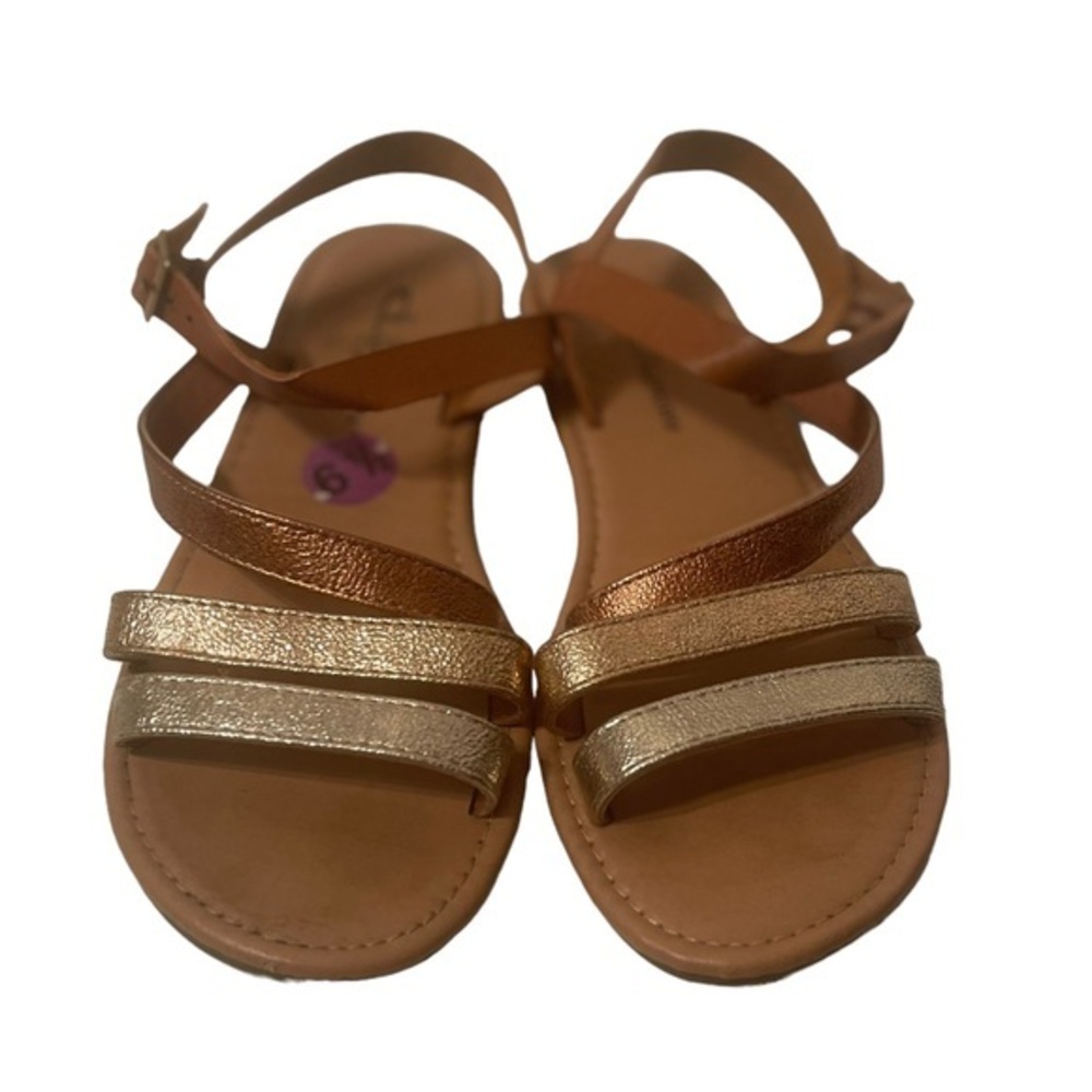 C.L. Launday Metallic Silver, Metallic Gold, and Metallic Bronze SandalsSize 6.5